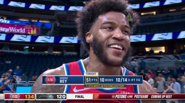 v体育官网-萨迪克·贝延续NBA高分表演 活塞未来有他一席之地
